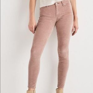 Lucky Brand Ava velvet skinny jeans